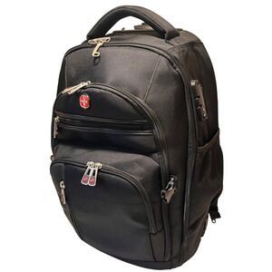 Star‎ Cloud Rolling Backpack 22x14x9 Wheels USB Lock Laptop Travel Bag Black